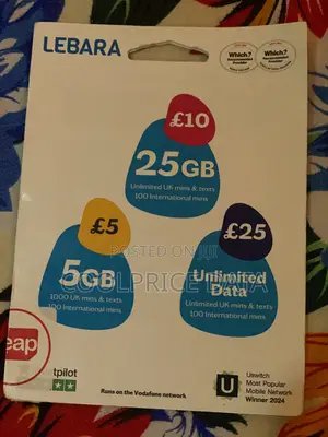 Activated Lebara UK International SIM Cards