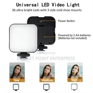 Phone Vlog Video Kit With Adjustable Tripod, Light, Mic for Video