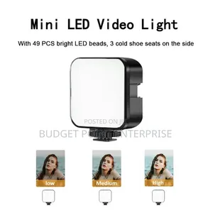 Phone Vlog Video Kit With Adjustable Tripod, Light, Mic for Video