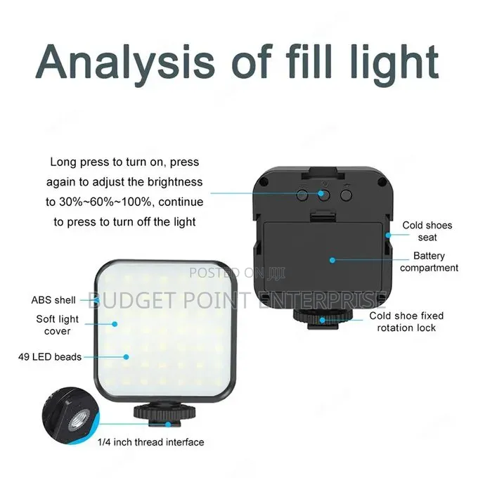 Phone Vlog Video Kit With Adjustable Tripod, Light, Mic for Video
