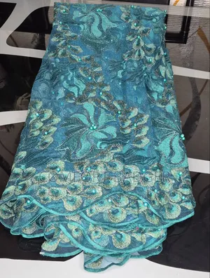 Classy Green Embroidery Net Lace
