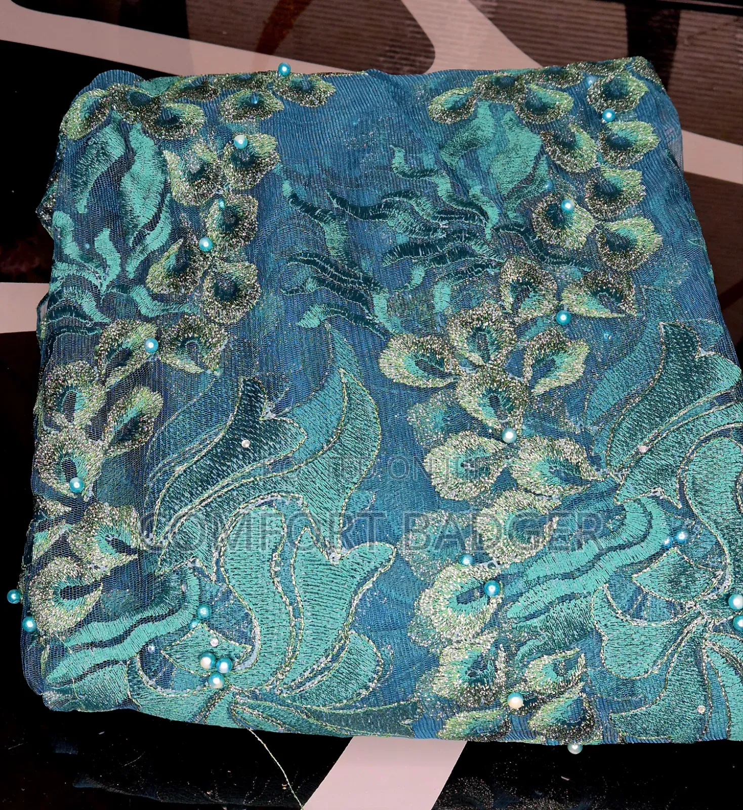 Classy Green Embroidery Net Lace