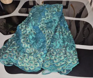 Classy Green Embroidery Net Lace