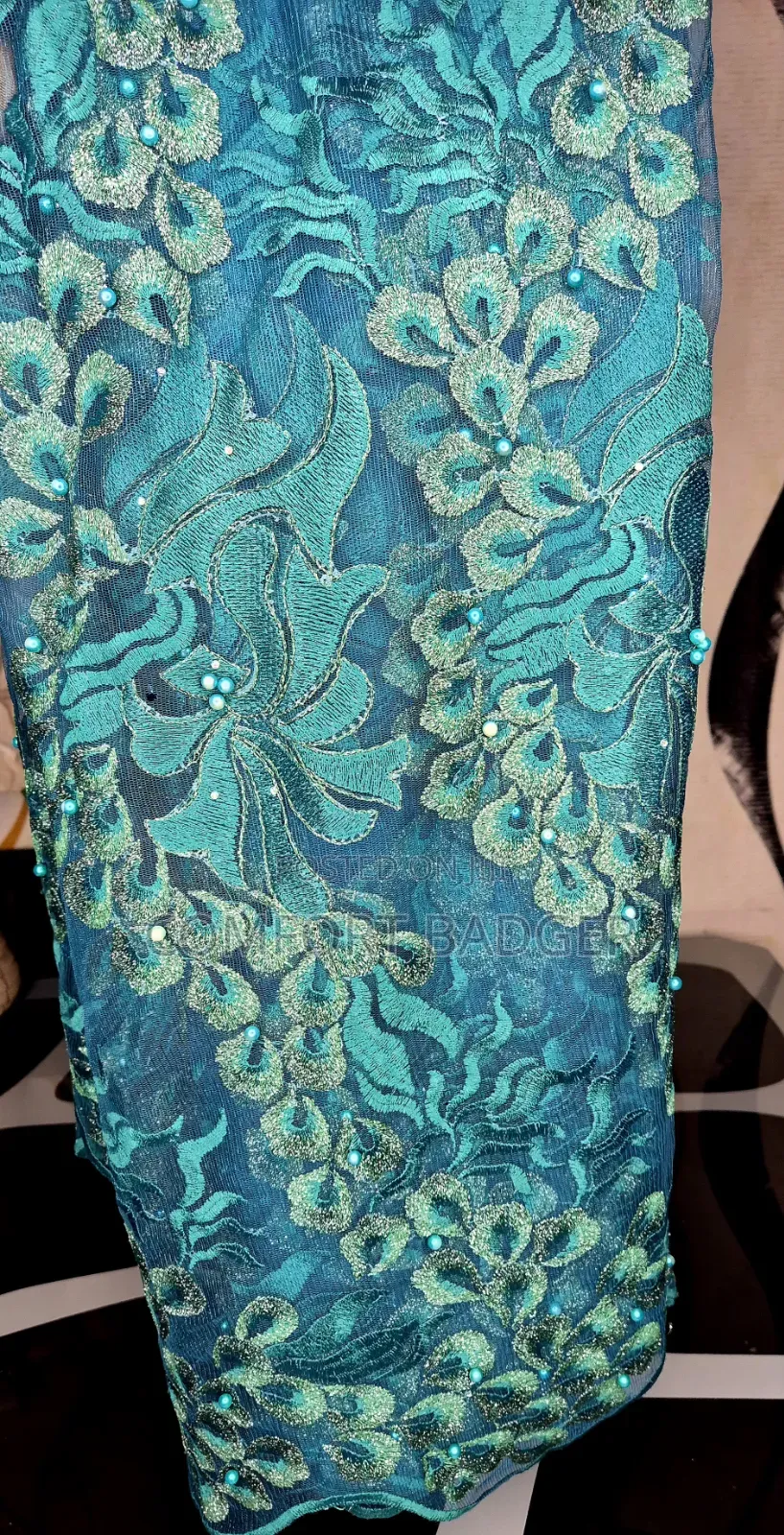 Classy Green Embroidery Net Lace