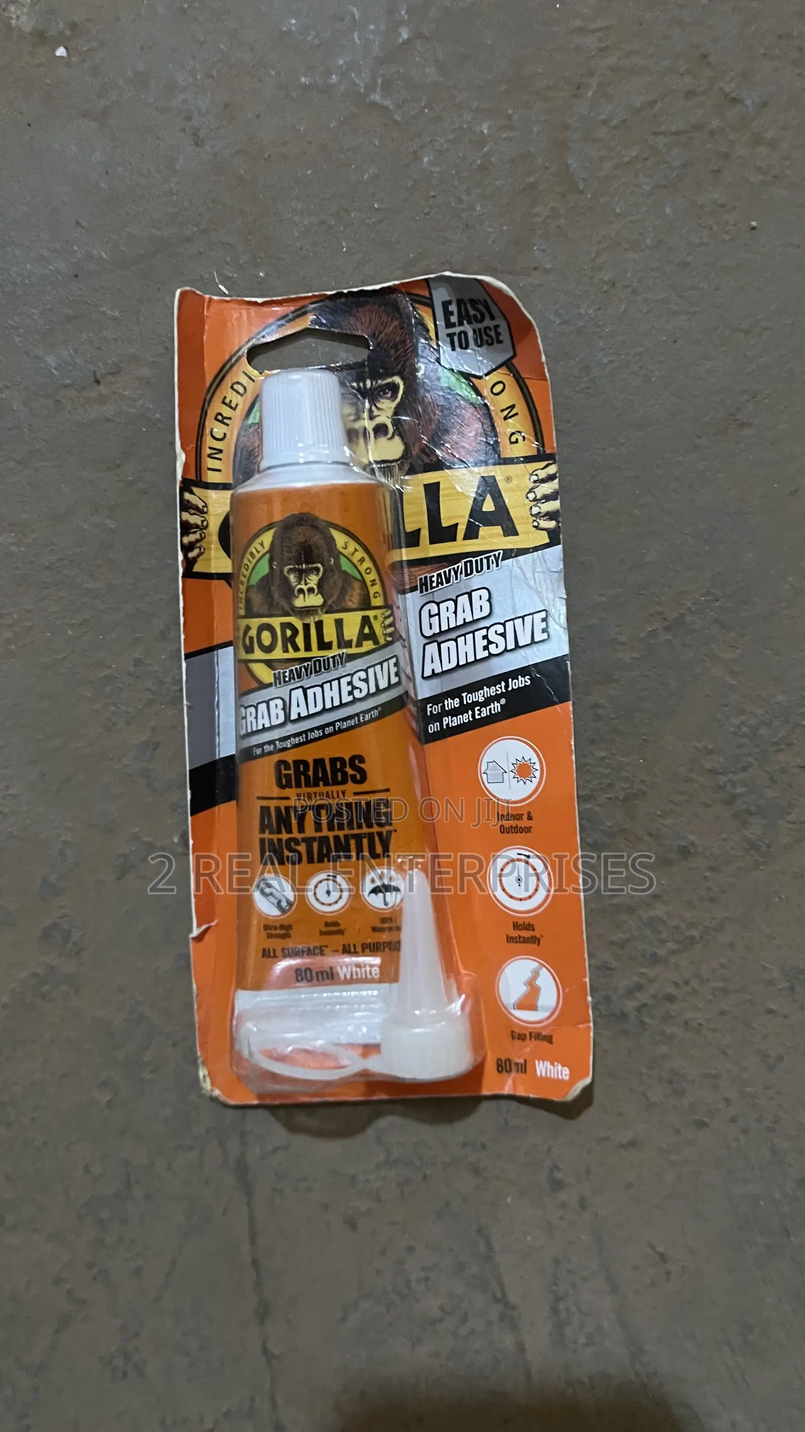 Gorilla Heavy-Duty Grab Adhesive (80 Ml, White)