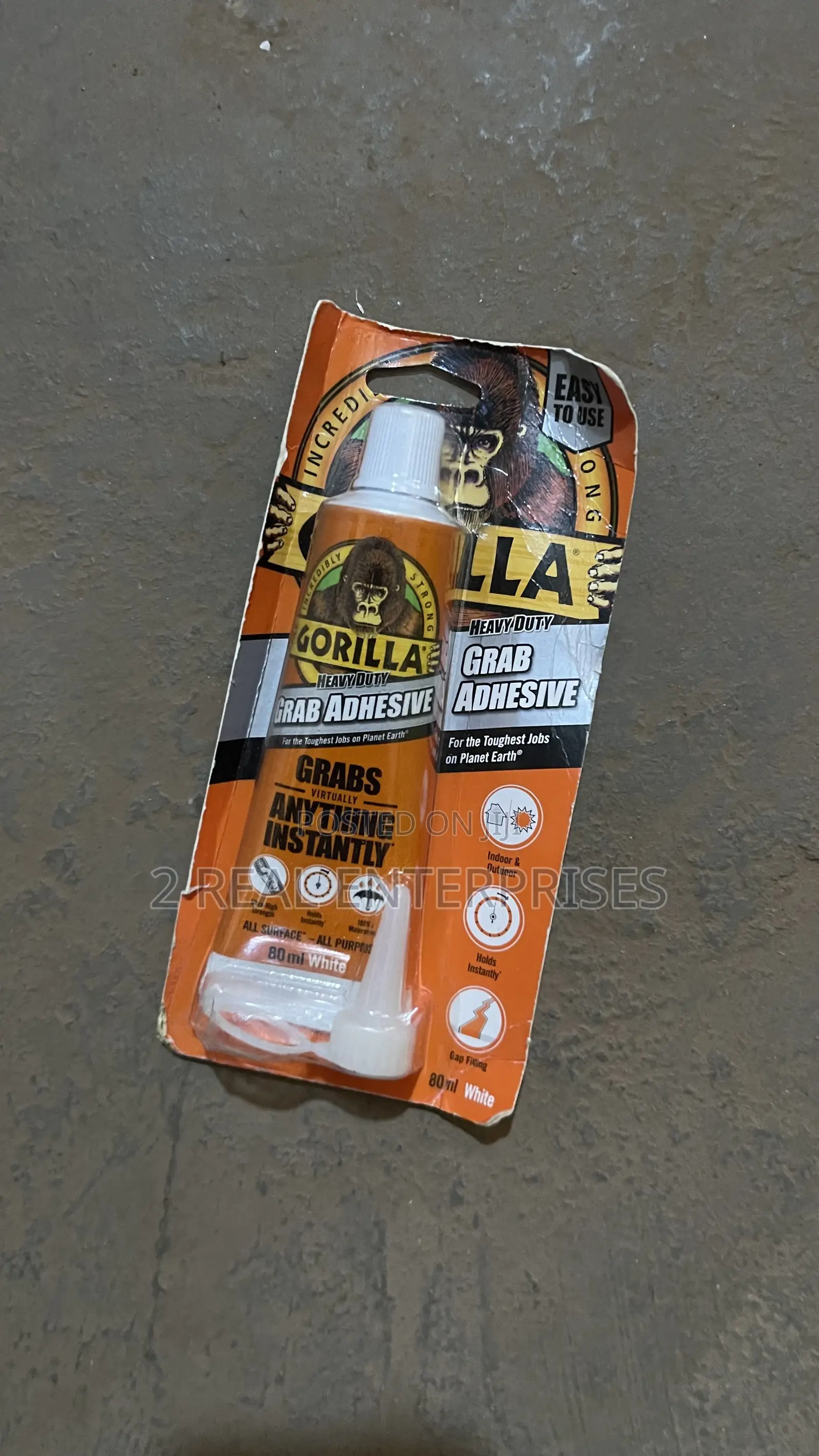 Gorilla Heavy-Duty Grab Adhesive (80 Ml, White)