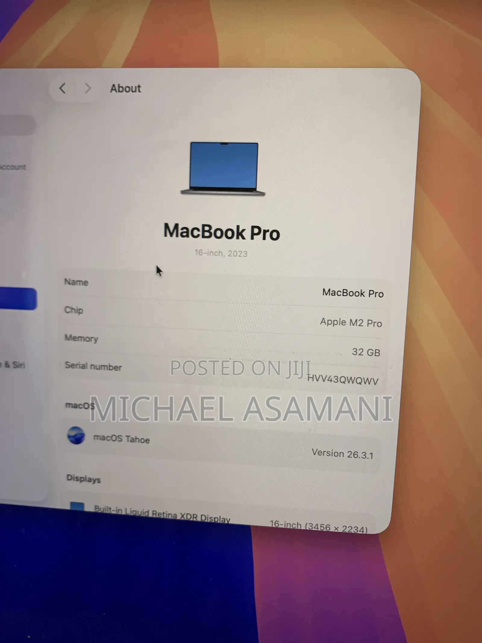 Laptop Apple MacBook Pro 2023 M2 32GB Apple M2 SSD 1T