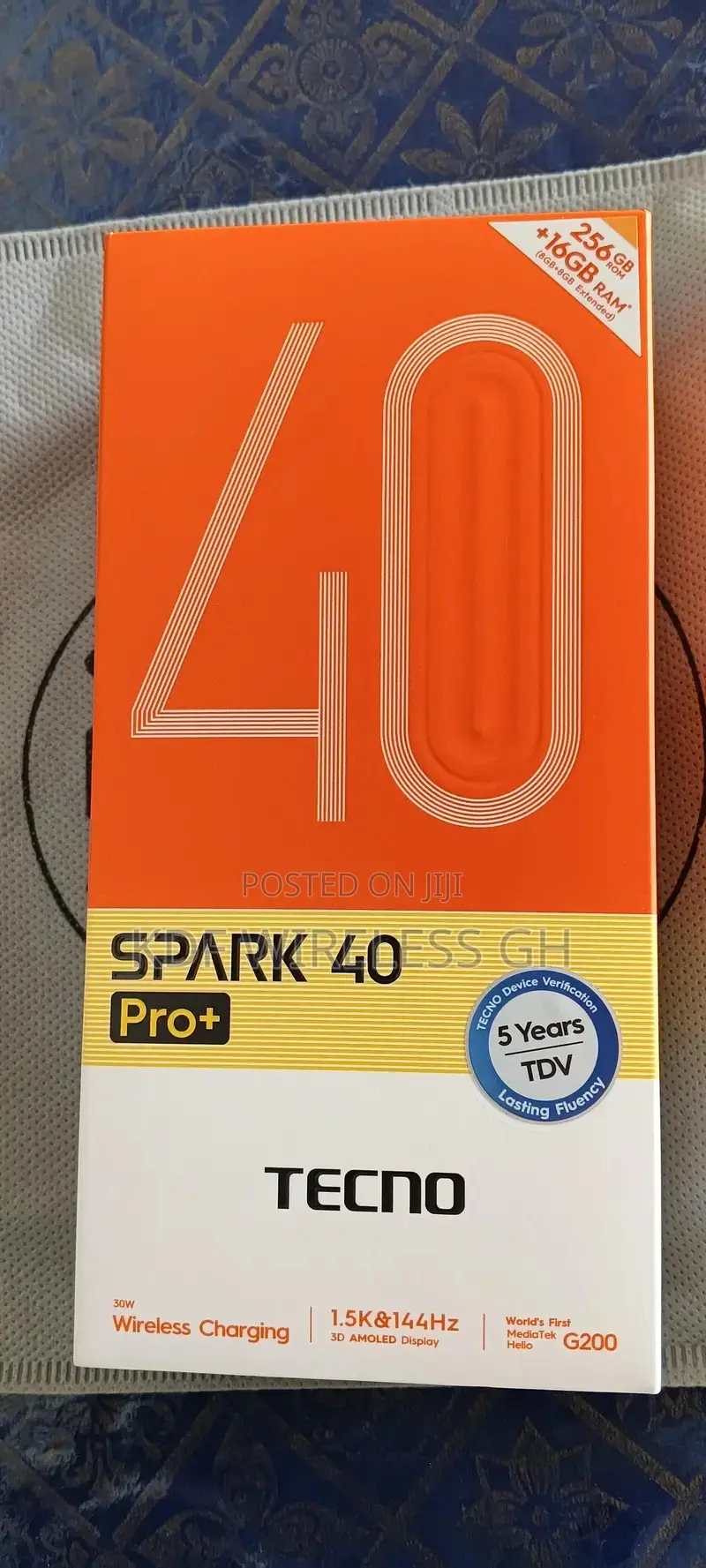New Tecno Spark 40 Pro+ 256 GB Black