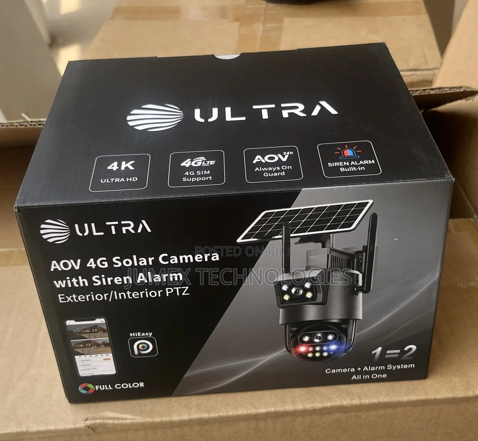 Ultra 4G Dual Lens Aov Solar Camera E-Sim Support