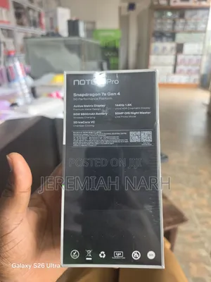 New Infinix Note 60 Pro 256 GB Black
