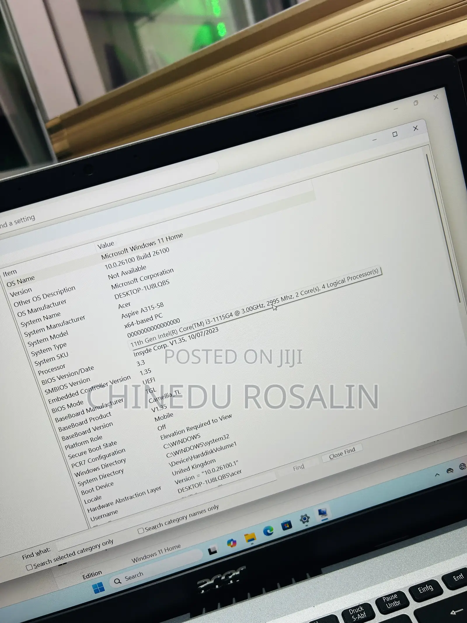 Laptop Acer Aspire A315 52 8GB Intel Core i3 SSD 512GB
