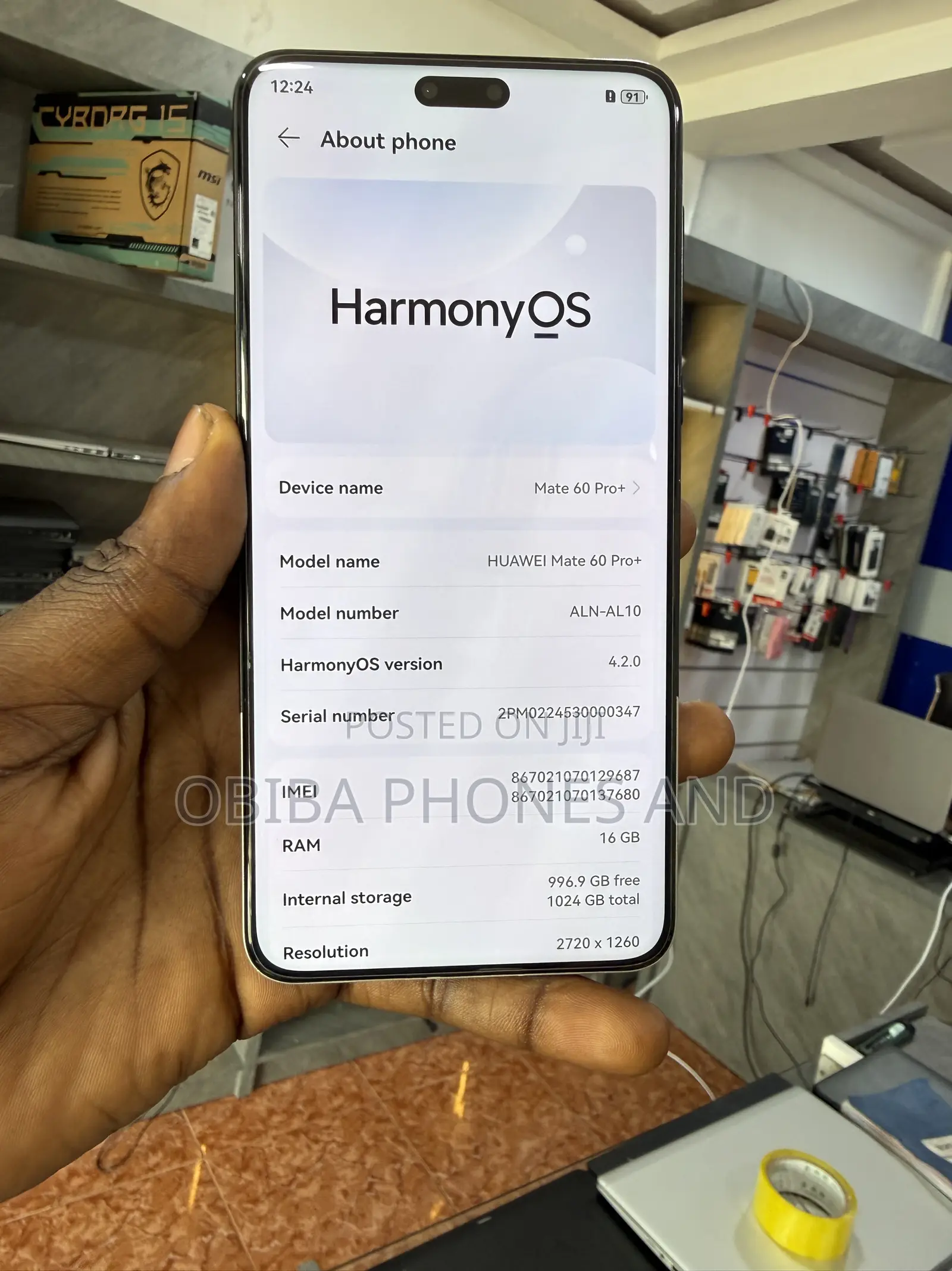 Huawei Mate 60 Pro+ 1 TB White