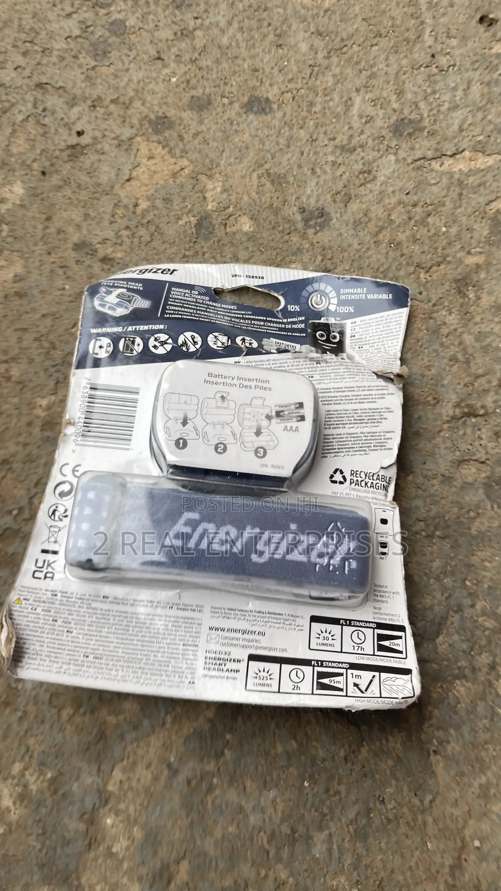 Energizer Smart Voice-Activated Headlamp 575 Lumens