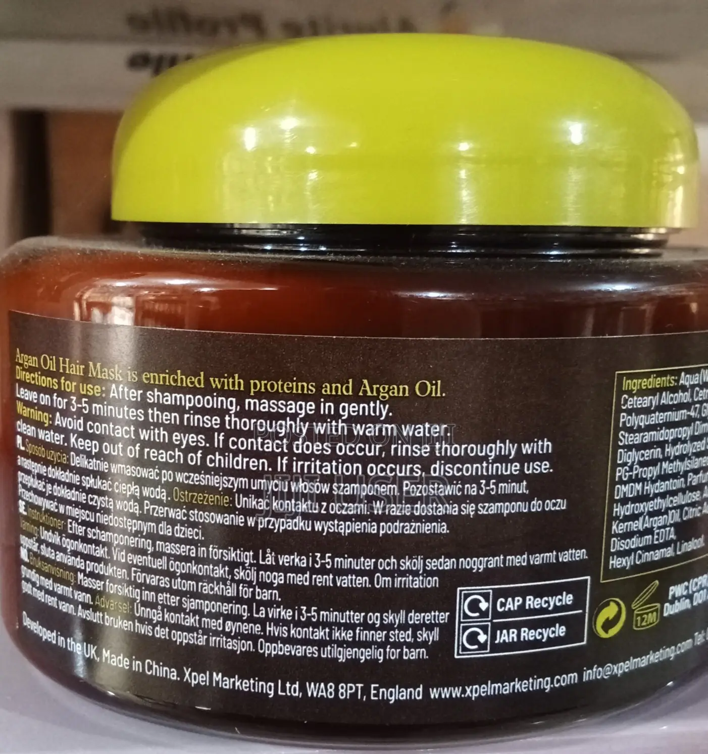 XHC Argan Oil Hydrating Hair Mask