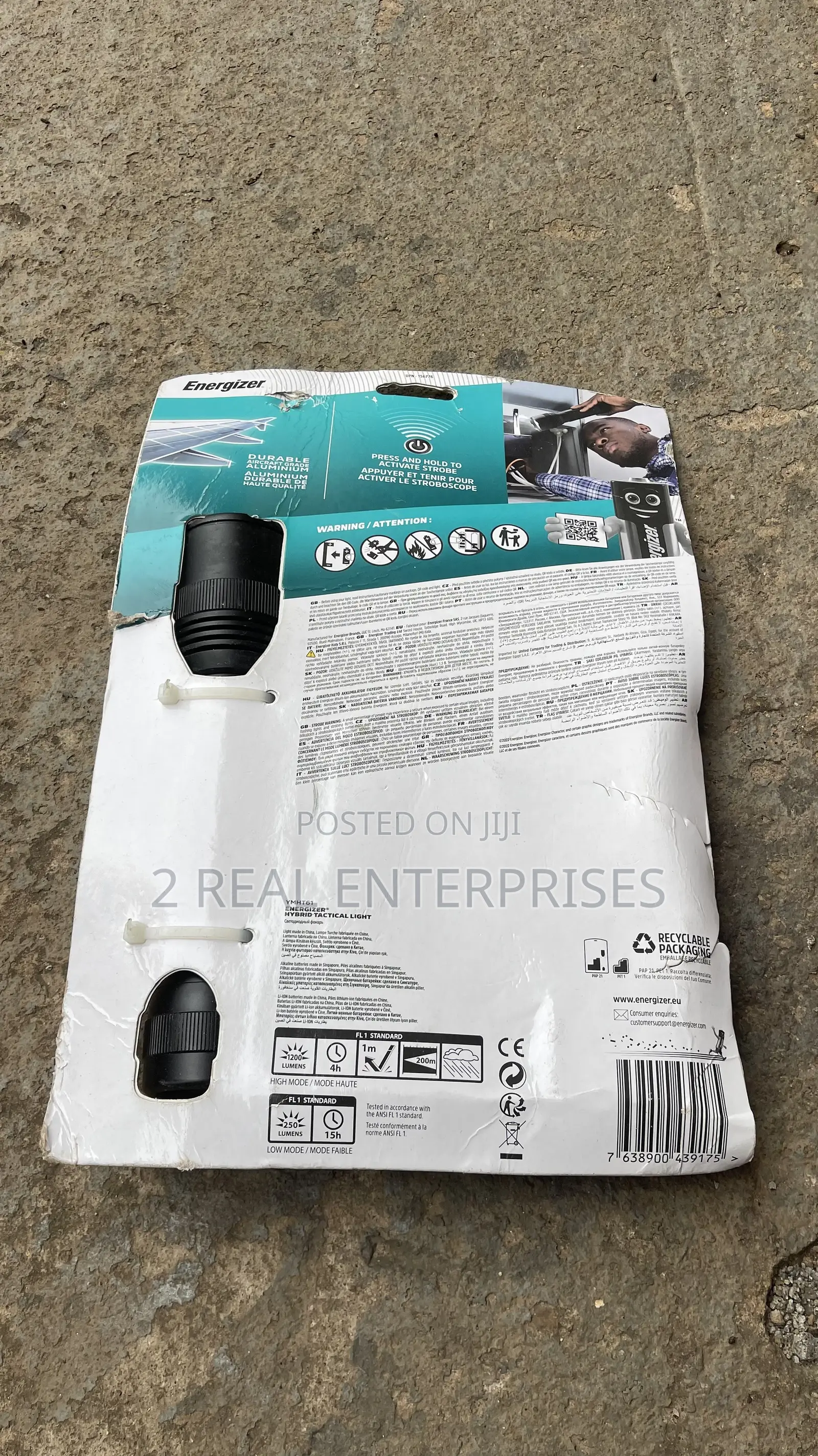 Energizer Hybrid Power Tactical Flashlight (1200 Lumens)