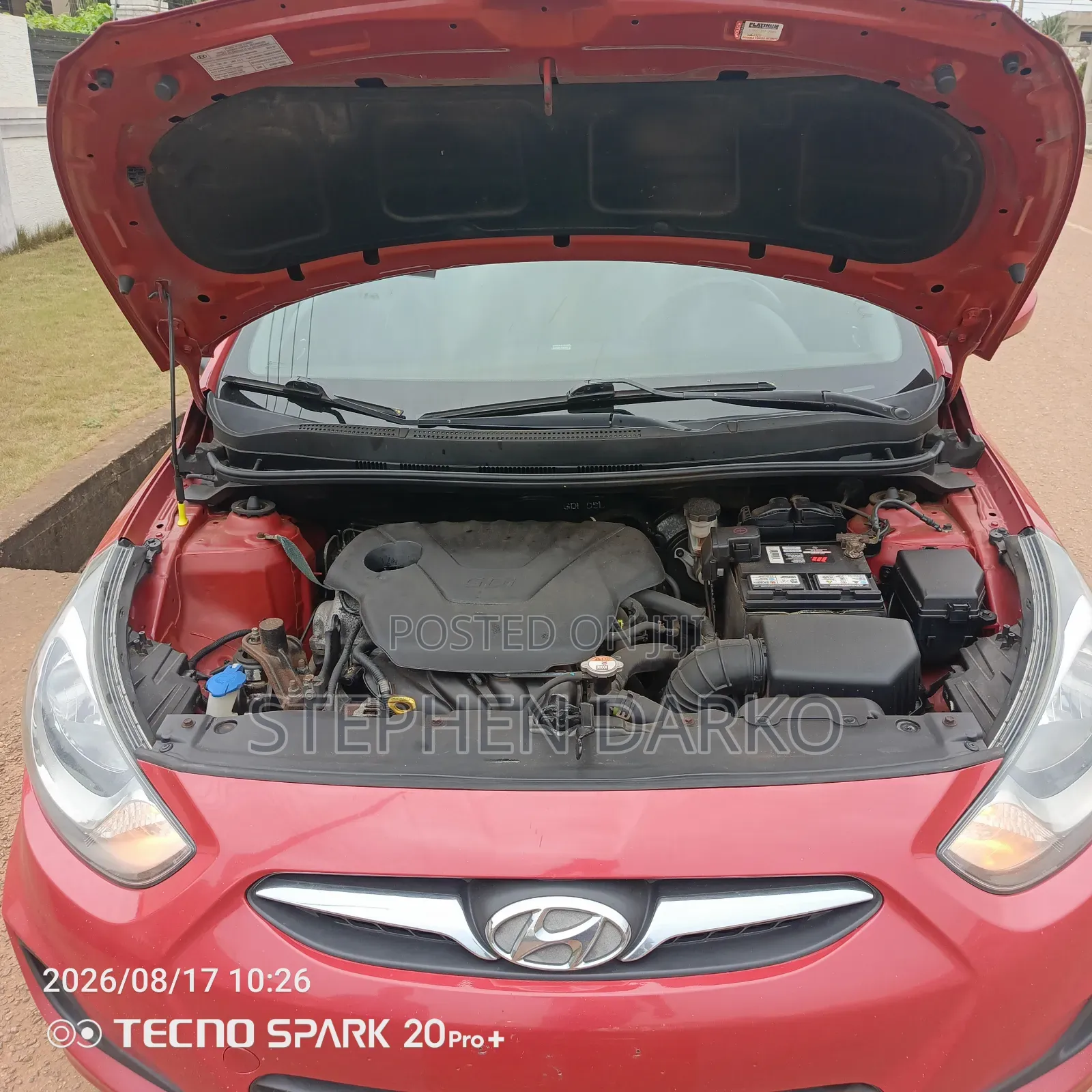 Hyundai Accent 2013 Red