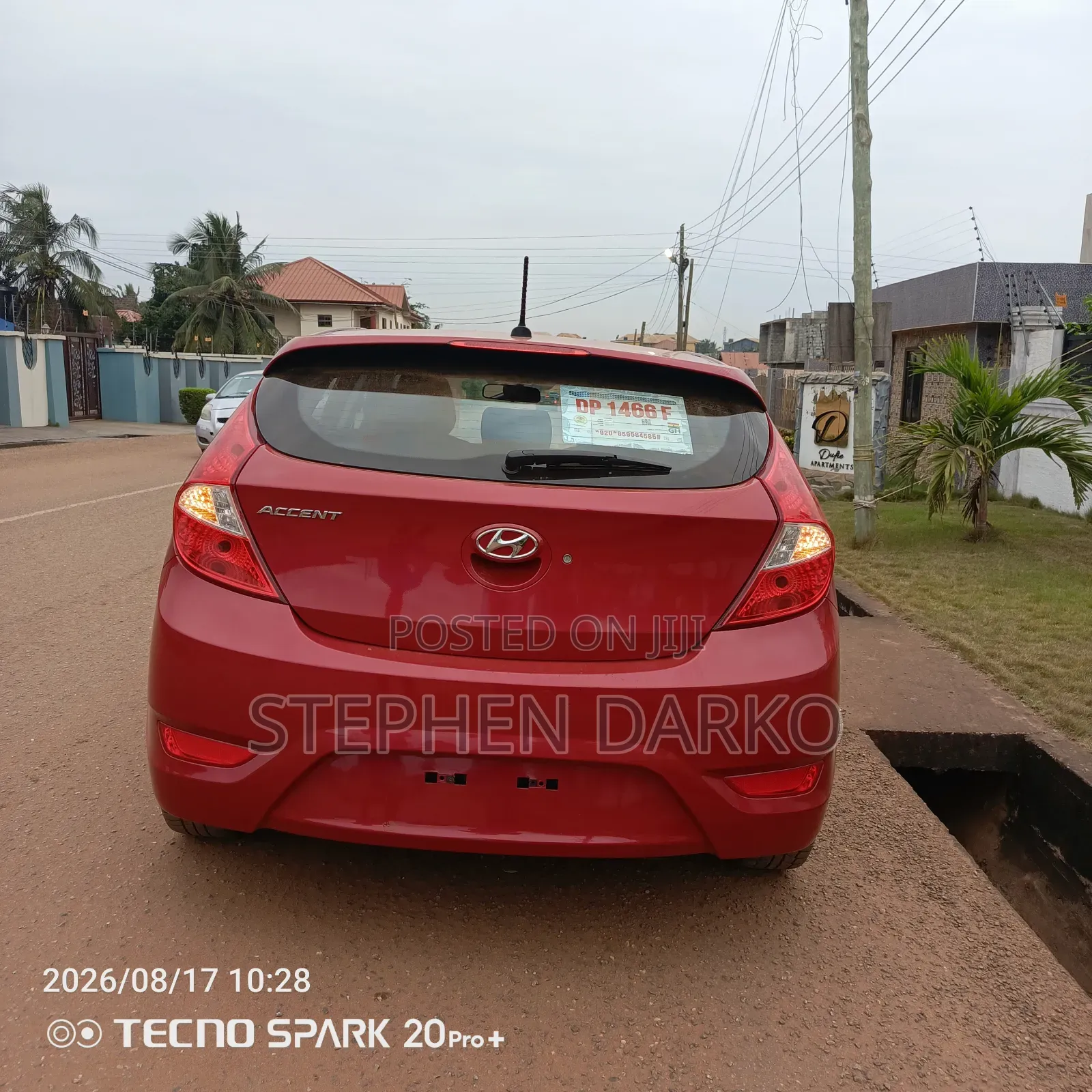 Hyundai Accent 2013 Red