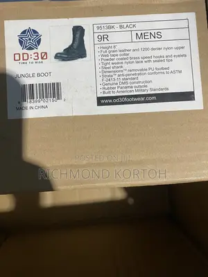 OD:30 ,Time to Rise Jungle Boot(9513bk - Black)