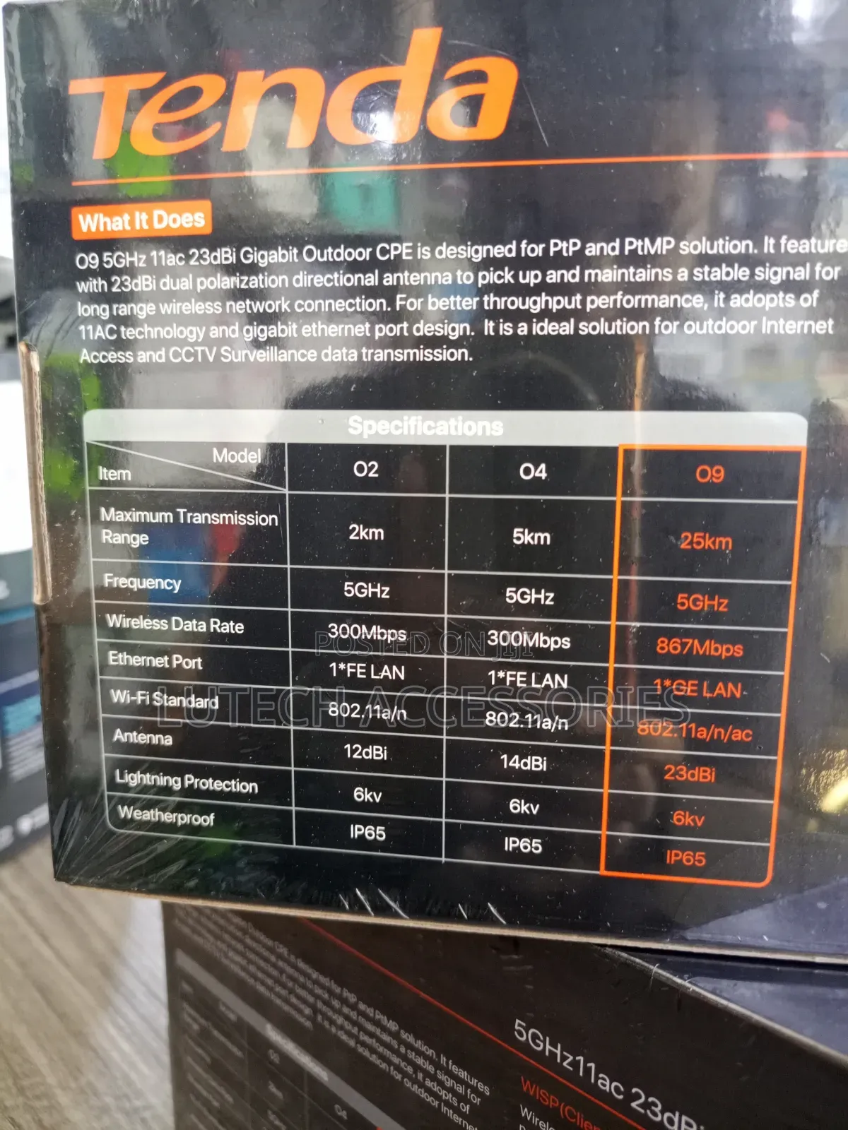 Tenda 09 5GHz Gigabit Outdoor CPE