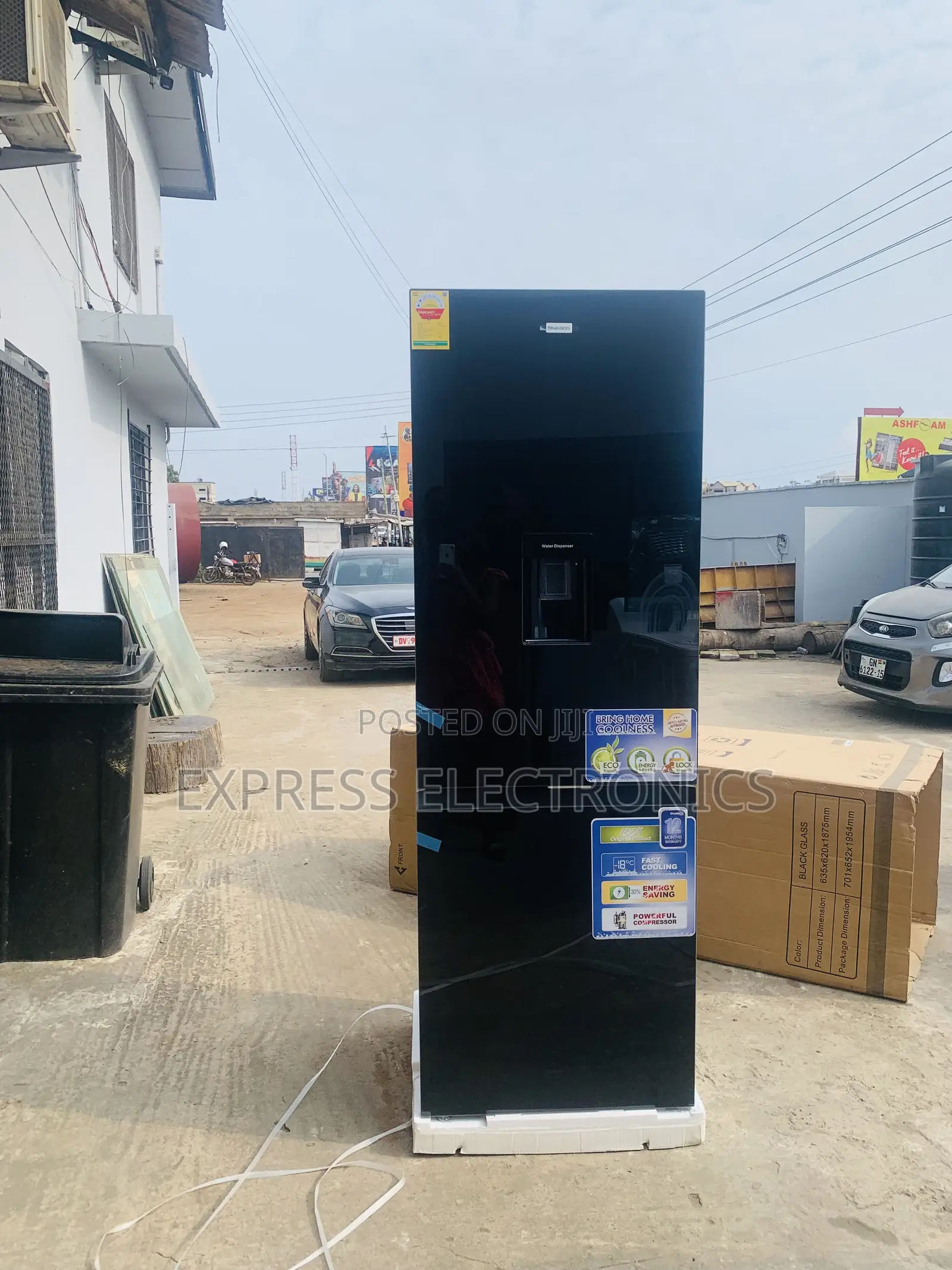 Newly in Box Double Door Fridge Nasco NASD2-42wdb