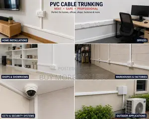 50x100 Trunking PVC Electrical Cable Trunk
