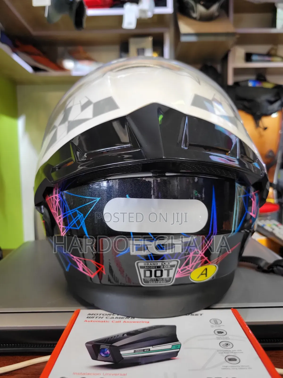 Motorcycle Helmet Flip-Up