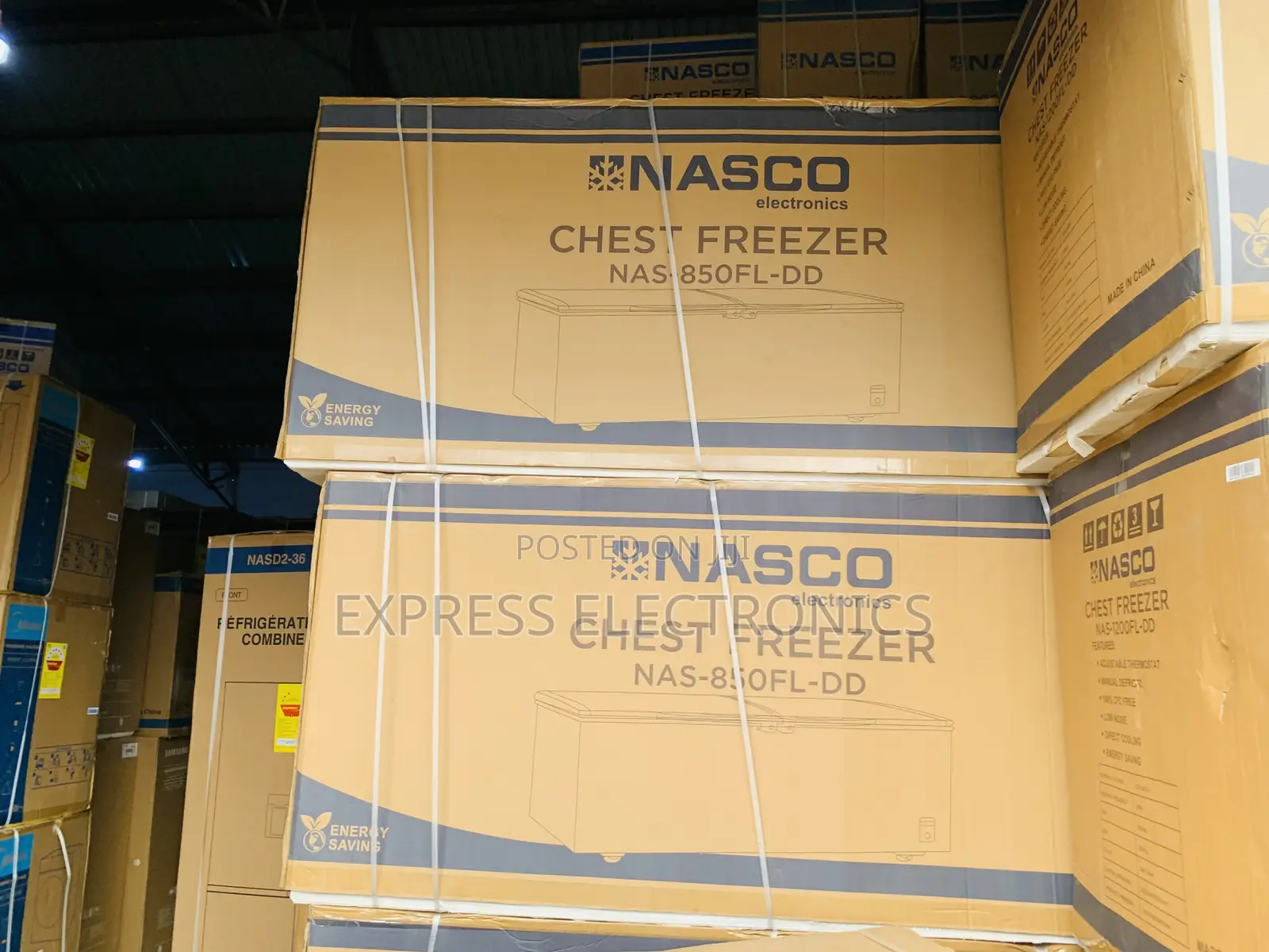 Ultra Modern Sleek NAS-850fl Chest Freezer Double Door Nasco