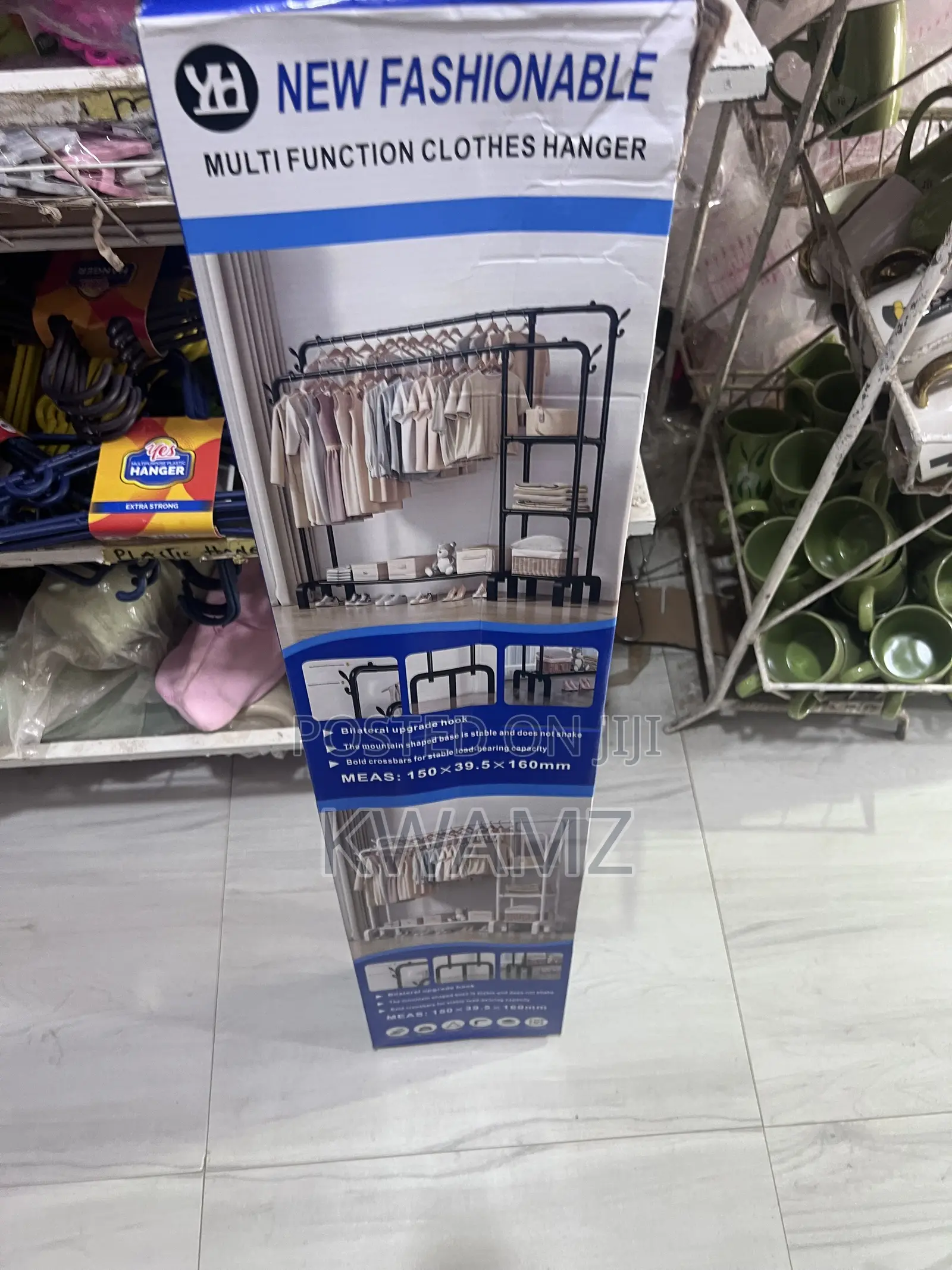 Freestanding Double-Rod Clothing Rack