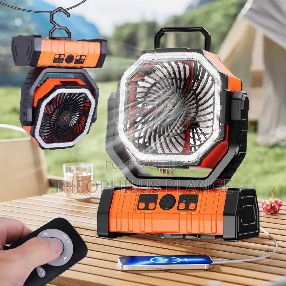 Rechargeable Fan, Light and Power Bank