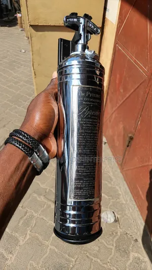 Vintage Chrome Fire Extinguisher – Pyrene Style