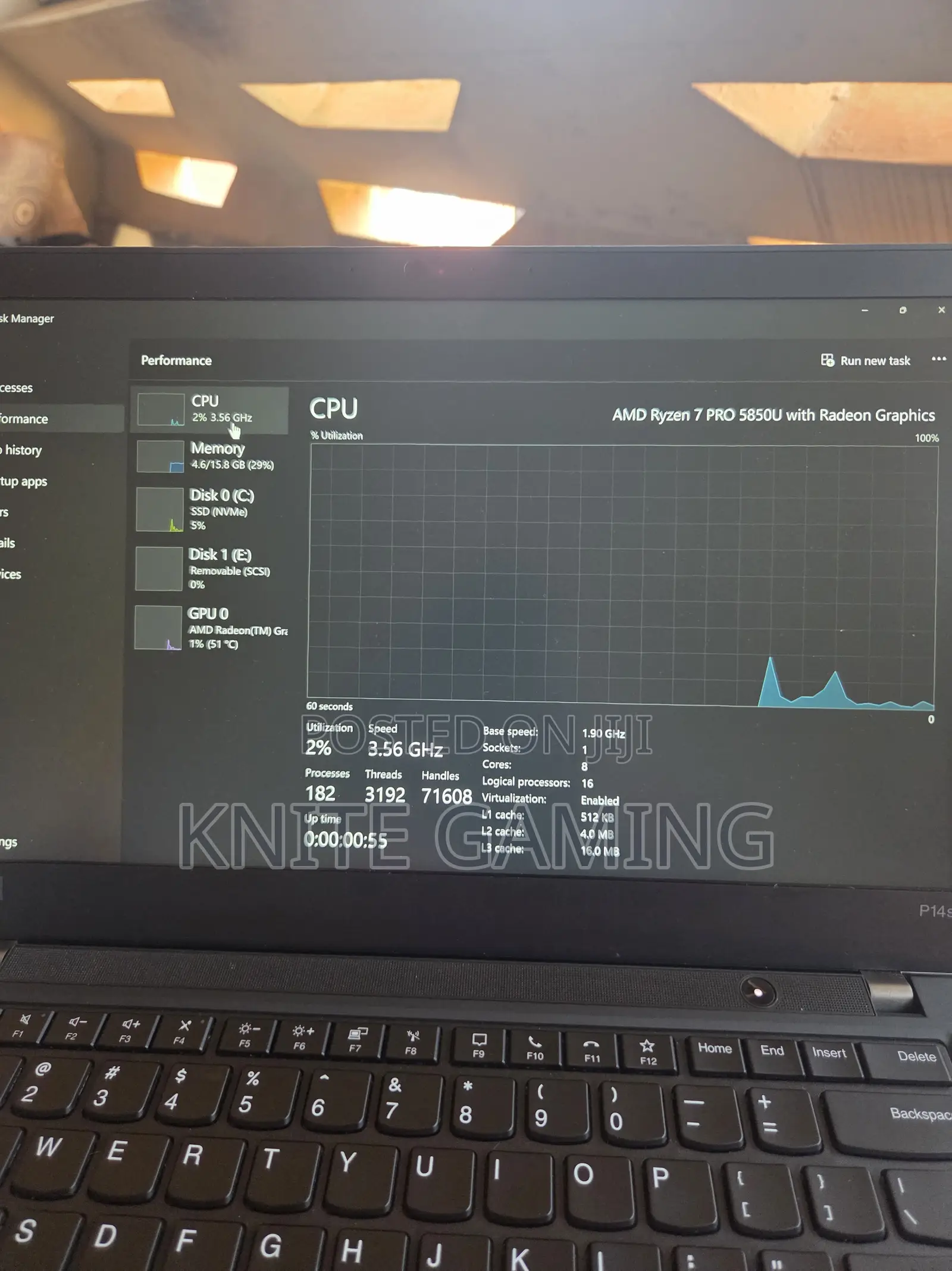 Laptop Lenovo ThinkPad P14s 24GB AMD Ryzen 7 SSD 256GB
