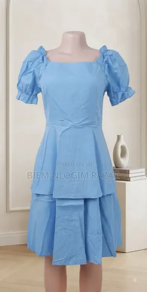 High Quality Modern Ladies Pleated Flare Office Dress Available