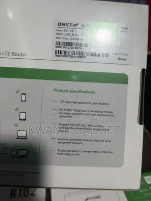 DNXT Wifi 6 Router 2.4GHz 4g Lte Router
