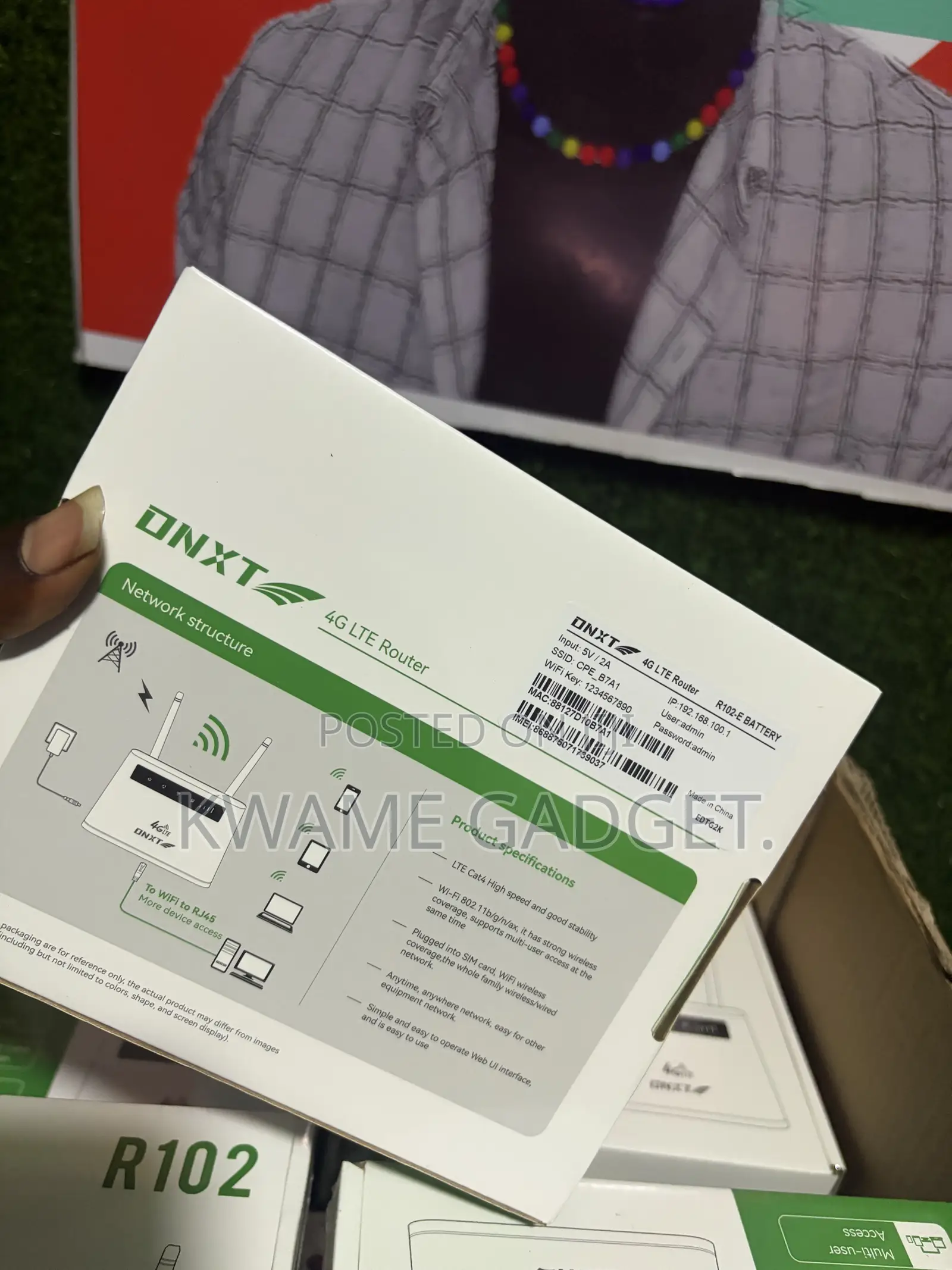 DNXT Wifi 6 Router 2.4GHz 4g Lte Router