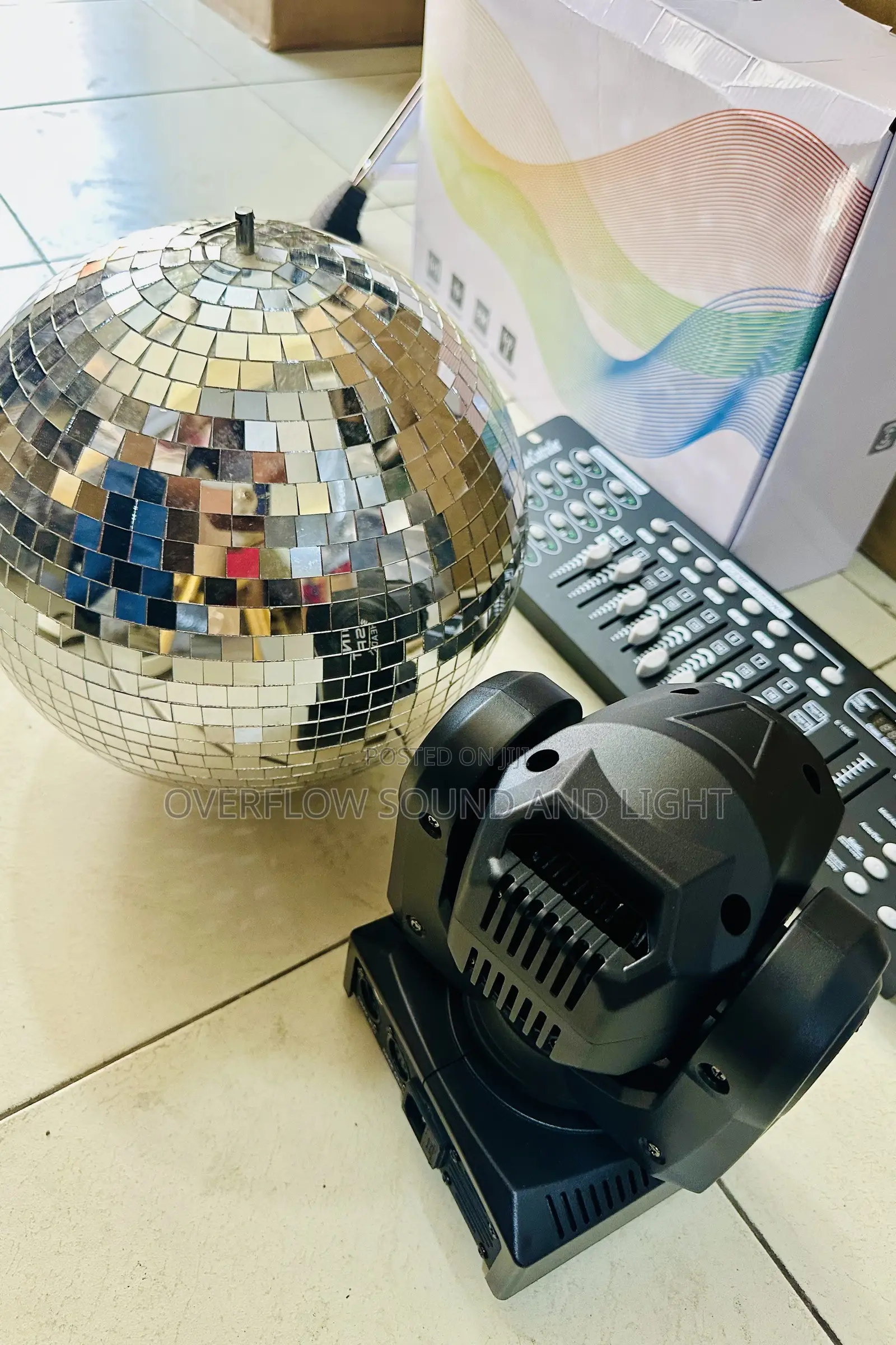 Mirror Ball, LED Light and DMX512 Light Controller