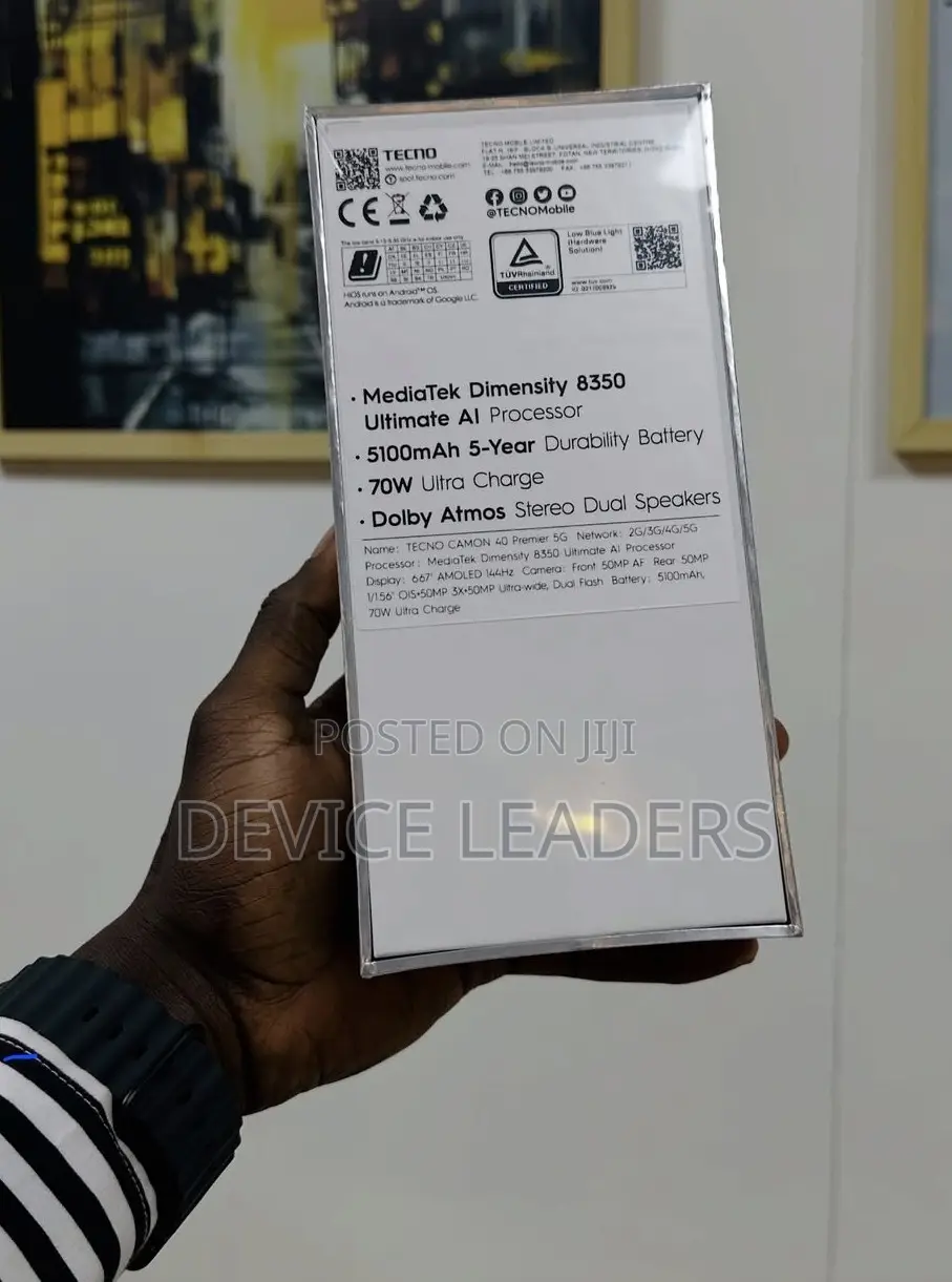 New Tecno Camon 40 Premier 5G 256 GB Blue