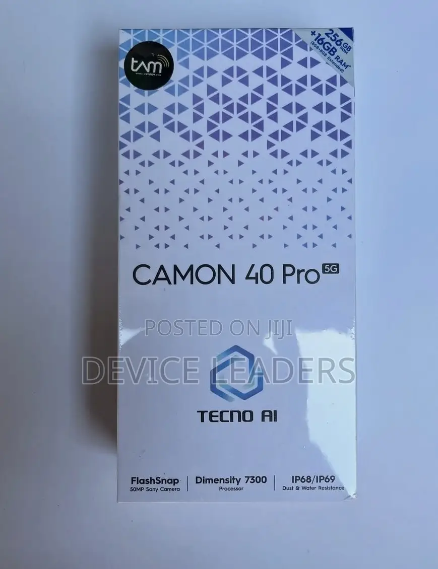 New Tecno Camon 40 Pro 5G 256 GB Blue