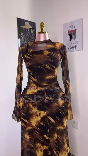Mesh Dress Long