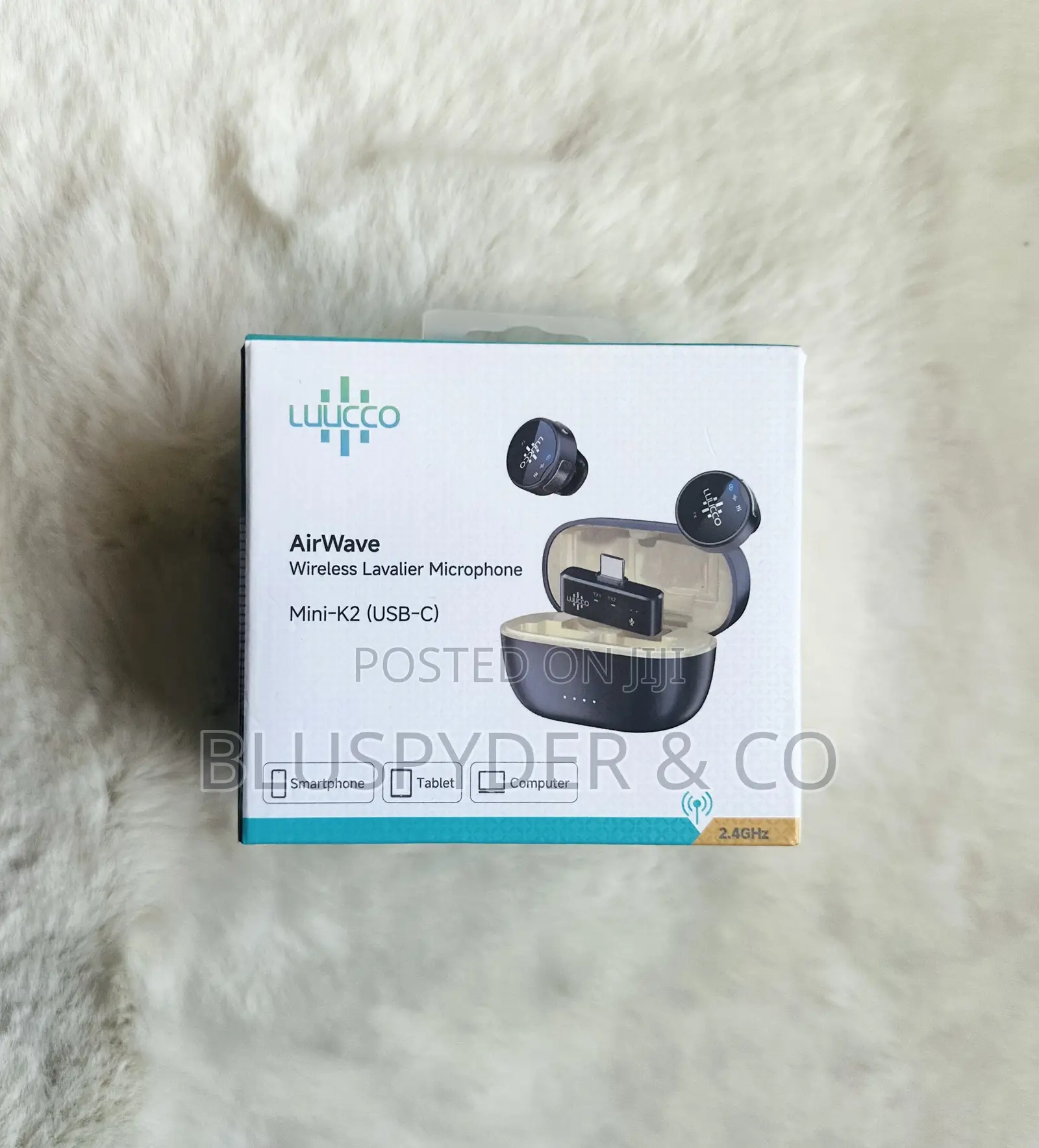 Lucco Airwave Mini-(USB-C) Wireless Lavalier Microphone