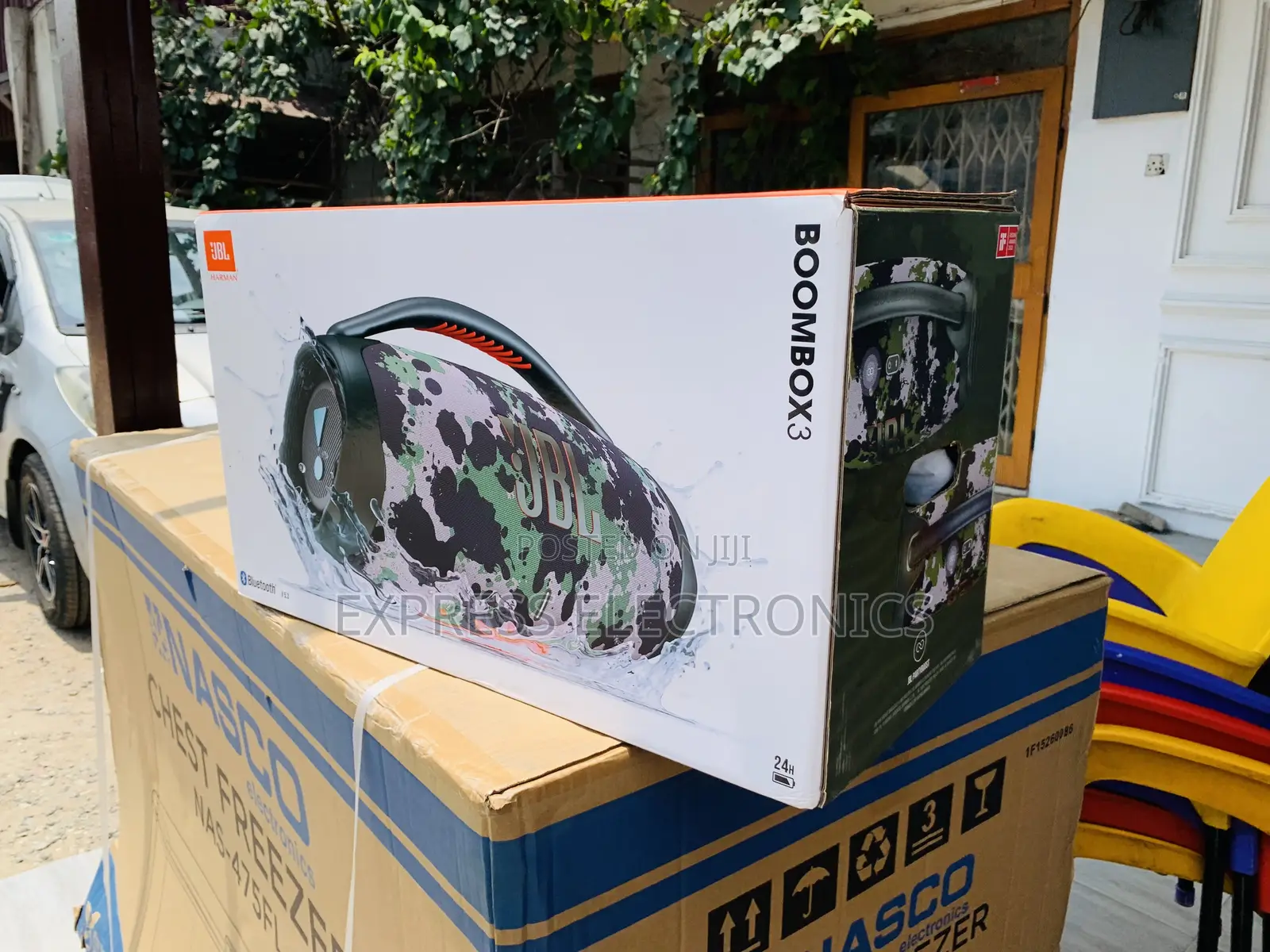 Limited Stock JBL Boombox 3 Black Portable Bluetooth Speaker Massive