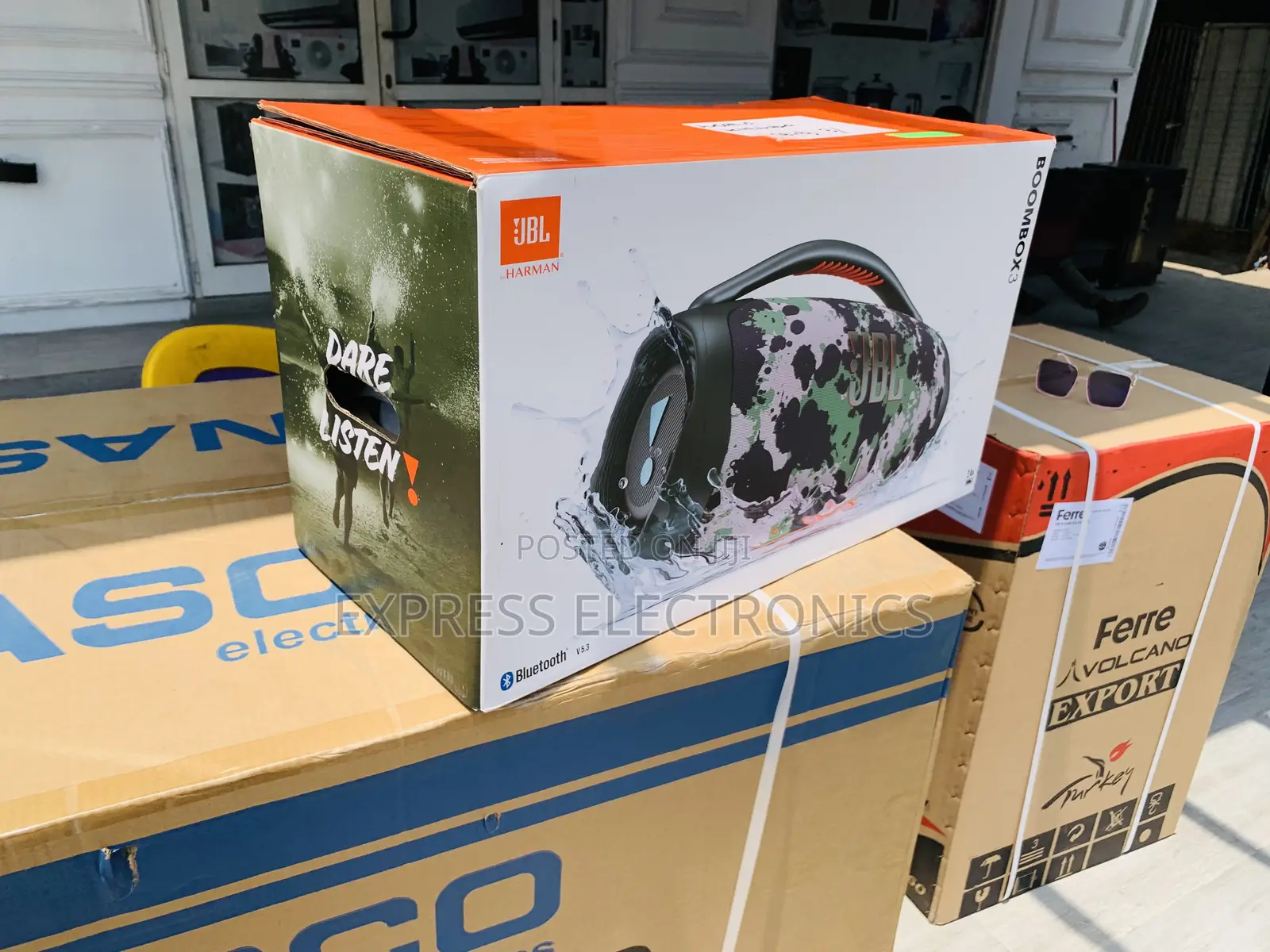 Highly Recommended JBL Boombox 3 Black Portable Bluetooth Speaker
