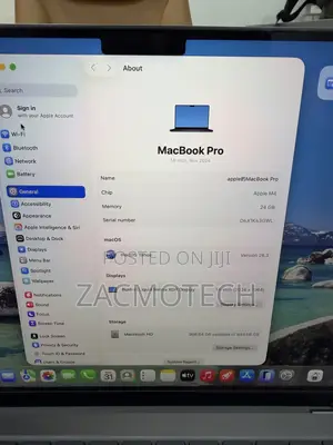 New Laptop Apple MacBook Pro 2024 M4 Pro 24GB Apple M4 SSD 1T