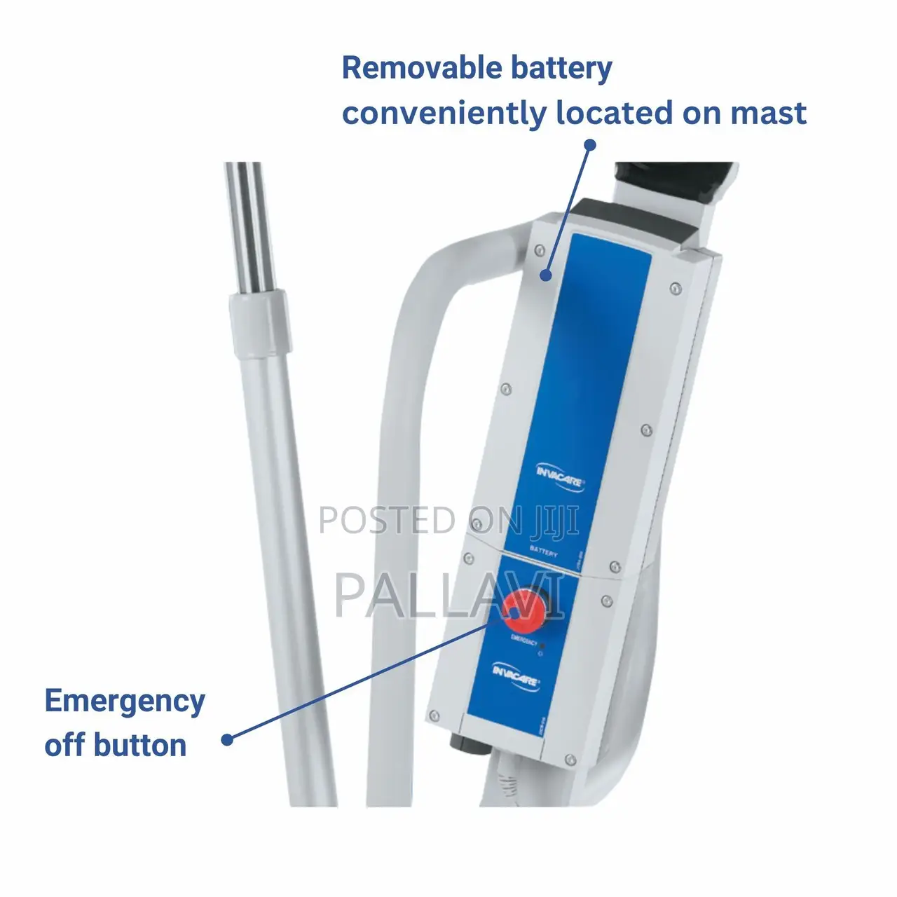 Invacare Reliant 450 Battery Powered Hoyer Lift With Battery TESTED