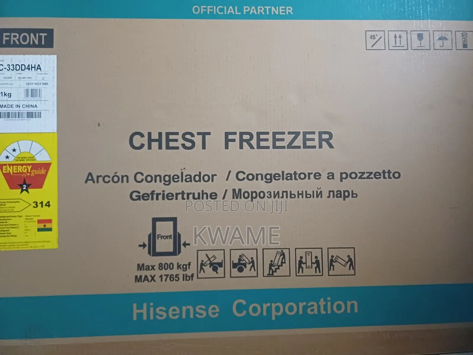 Chest Freezer (Hisense 330 LITRES)