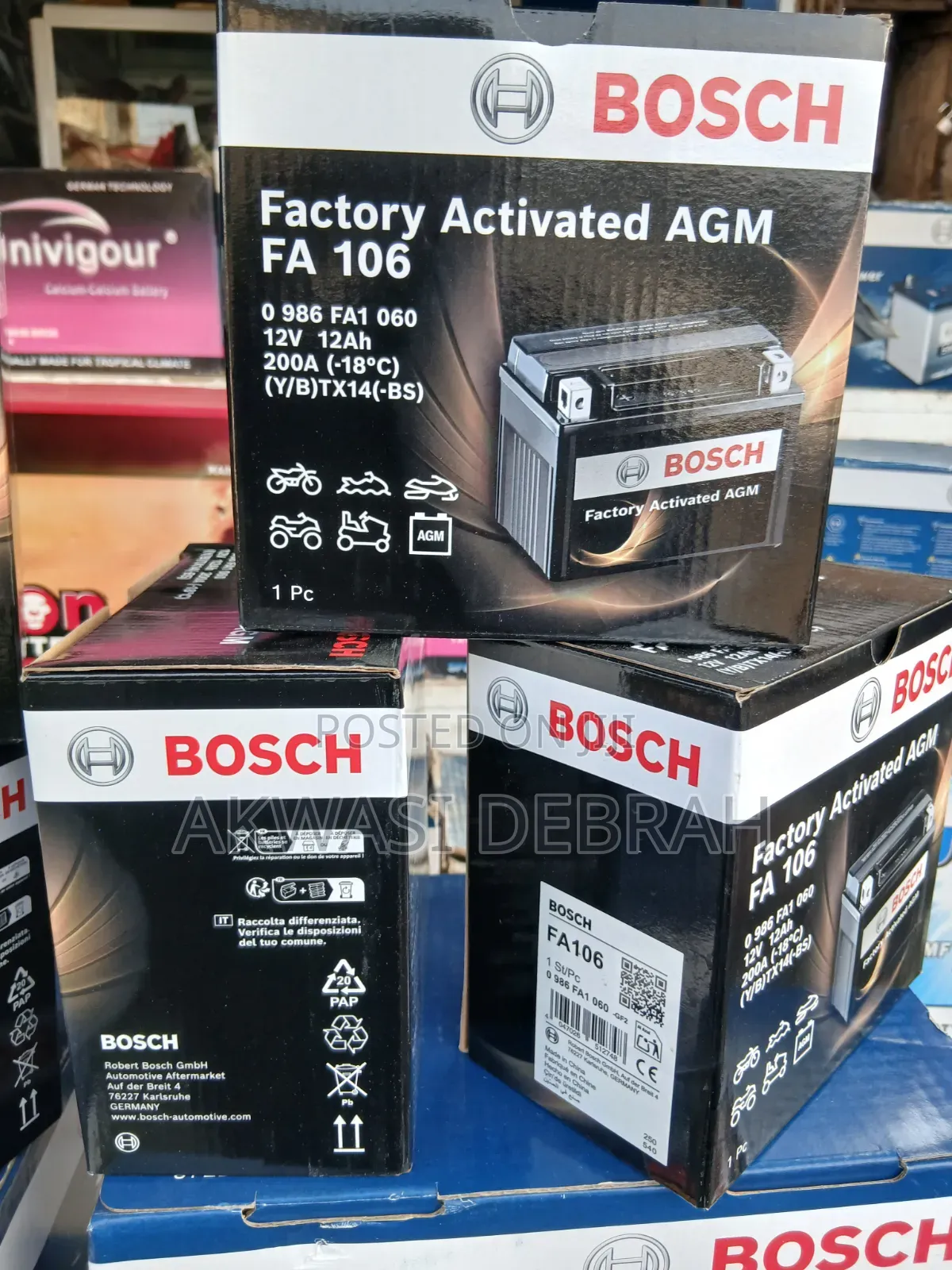 Auxiliary Battery 12v 12Ah