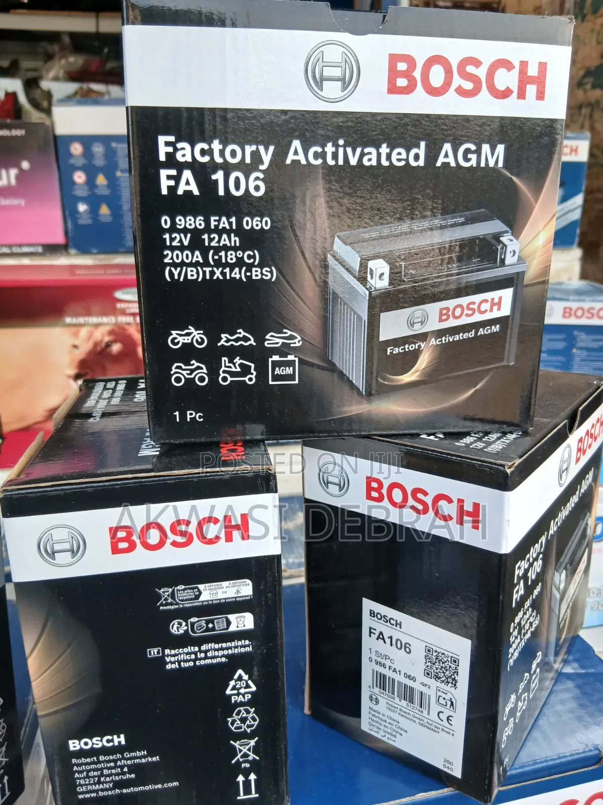 Auxiliary Battery 12v 12Ah
