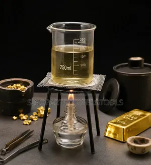 250ml Alcohol Lamp Tripod Set for Gold Refining Testing