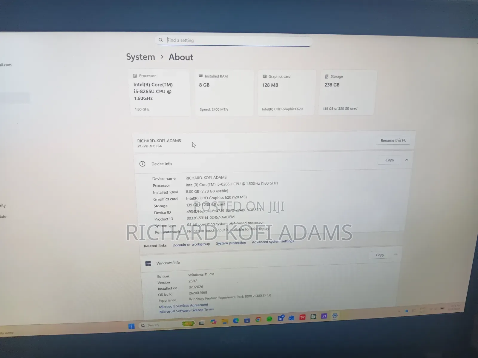 Laptop NEC N22A 8GB Intel Core i5 SSD 256GB