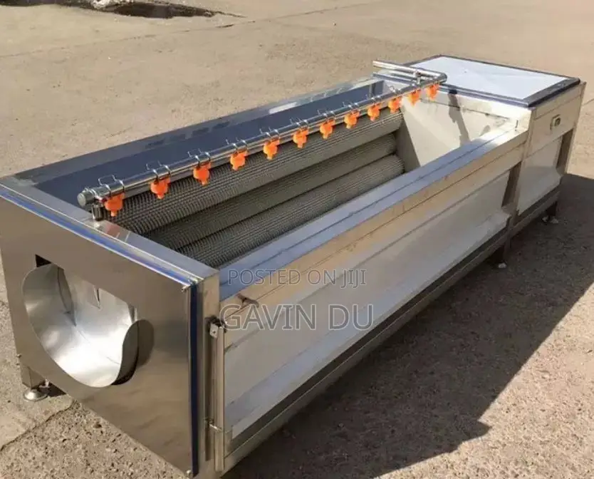 Electrical Brush Roller Potato Vegetable Washing Peeling Machine