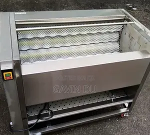 Electrical Brush Roller Potato Vegetable Washing Peeling Machine